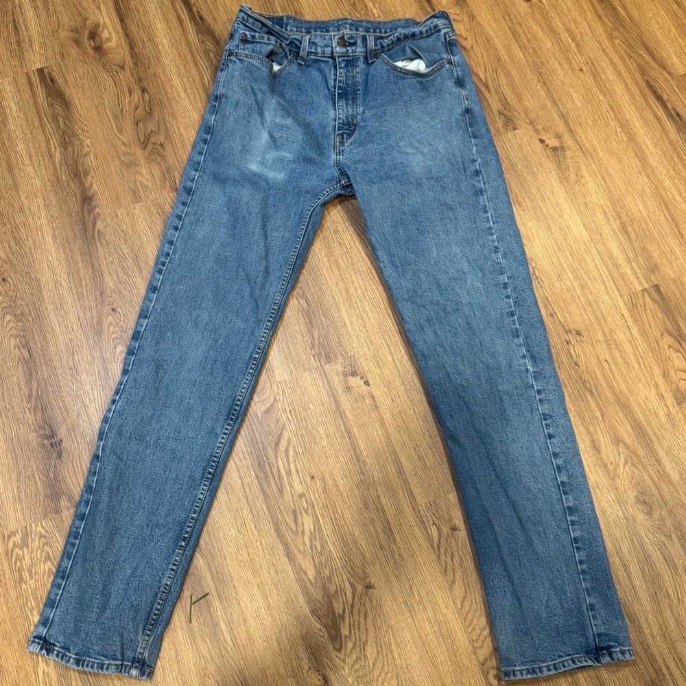 Levis 505 Regular Fit Straight Leg Mens Jeans 36x36 Medium Wash Blue 00505-1454